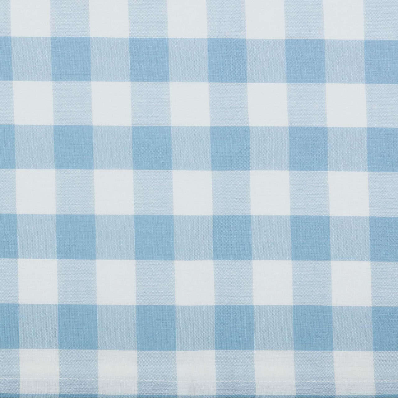 Annie Buffalo Blue Check Ruffled Prairie Long Panel Set of 2 84x36x18 VHC Brands - The Fox Decor