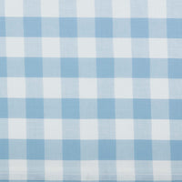 Annie Buffalo Blue Check Ruffled Prairie Long Panel Set of 2 84x36x18 VHC Brands - The Fox Decor