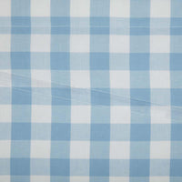 Annie Buffalo Blue Check Prairie Swag Set of 2 36x36x18 VHC Brands - The Fox Decor