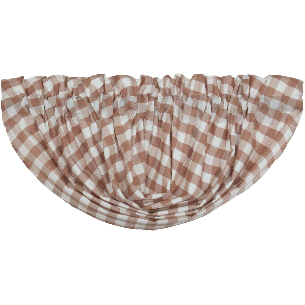 Annie Buffalo Portabella Check Balloon Valance 15x60 VHC Brands - The Fox Decor
