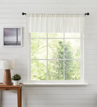 Tobacco Cloth Antique White Patchwork Valance 16x60 VHC Brands - The Fox Decor