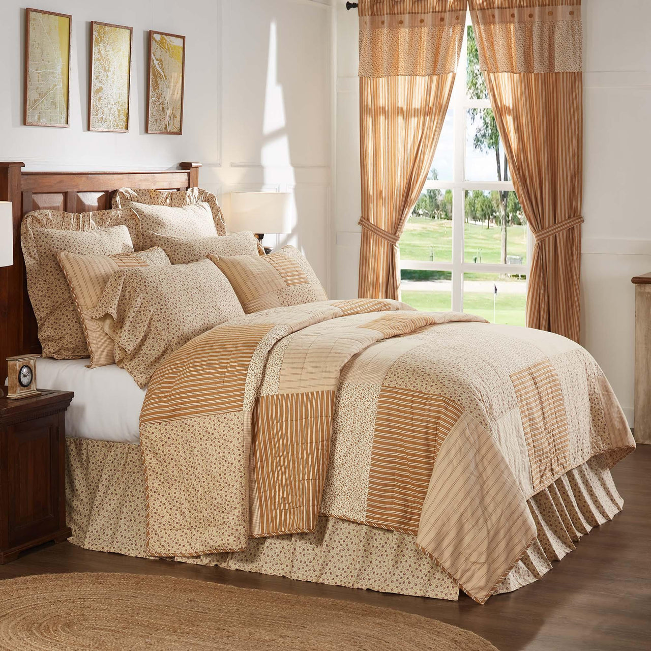 Camilia Luxury King Quilt 120Wx105L VHC Brands - The Fox Decor