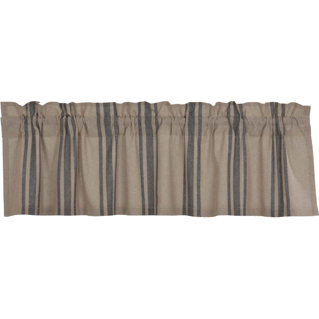 Grain Sack Charcoal Valance 16x60 VHC Brands - The Fox Decor