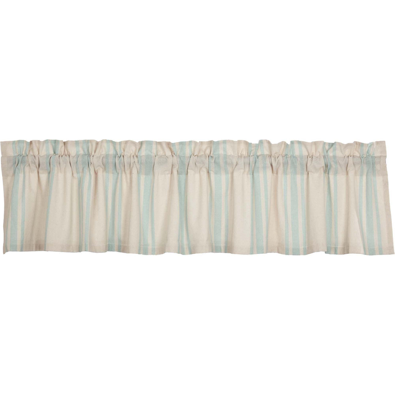 Grain Sack Aqua Valance 16x90 VHC Brands - The Fox Decor