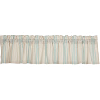 Grain Sack Aqua Valance 16x90 VHC Brands - The Fox Decor
