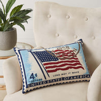 Flag Stamp Pillow 14x22 VHC Brands - The Fox Decor