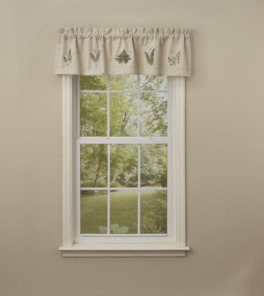 Dragonfly Embroiderd Lined Valance 60'' x 14'' Park Designs - The Fox Decor