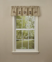 Western Embroidered Lined Valance Park Designs - The Fox Decor
