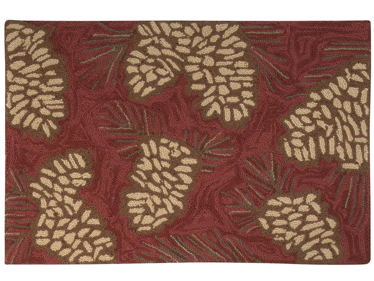 Pinecone Hooked Rugs - Park Designs - The Fox Decor