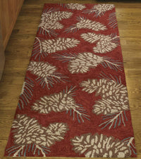 Pinecone Hooked Rug Runner - 2'X 6' Park Designs - The Fox Decor