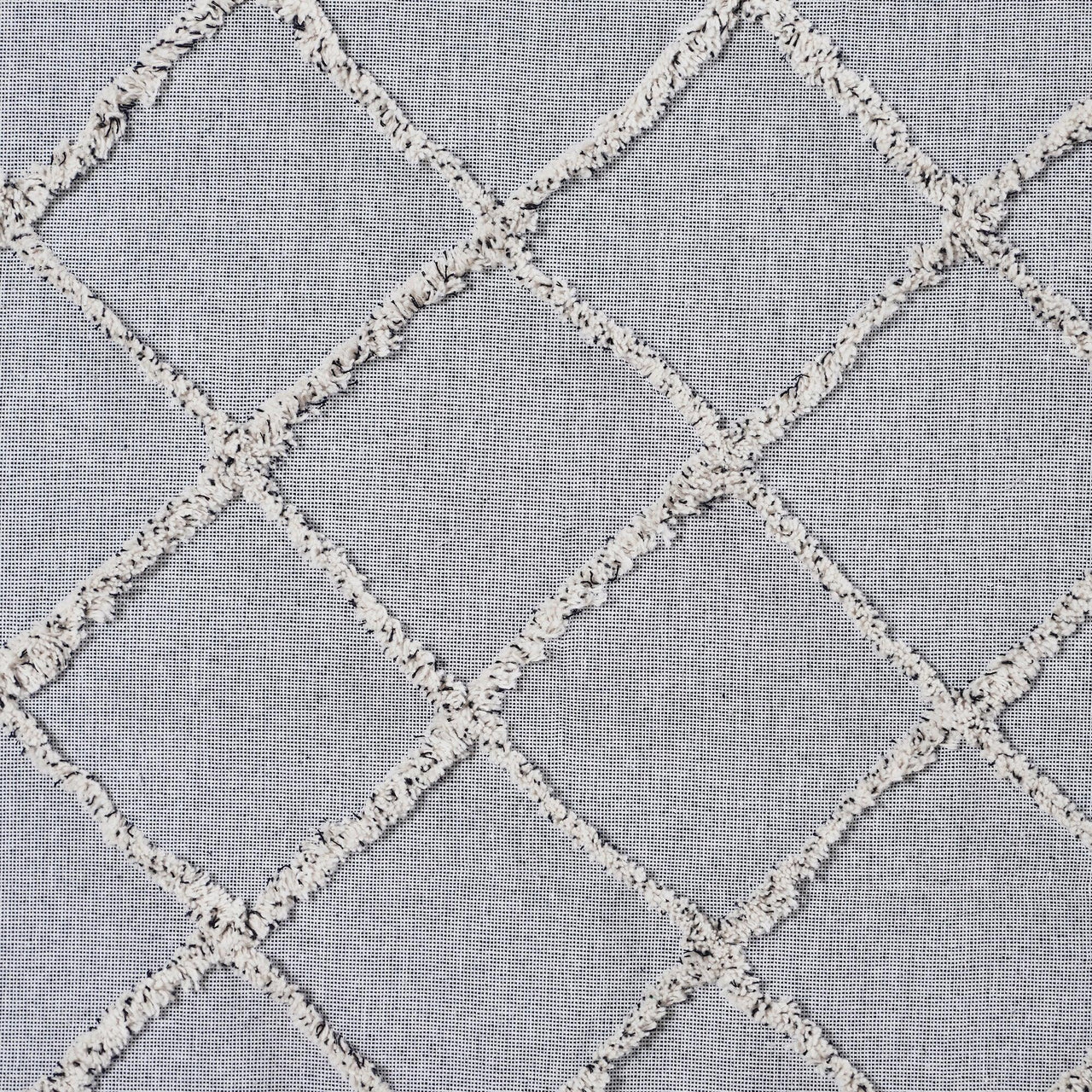 Frayed Lattice Creme & Black Tier Curtain Set of 2 L24xW36 VHC Brands - The Fox Decor