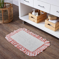 Annie Buffalo Coral Check Bathmat 20
