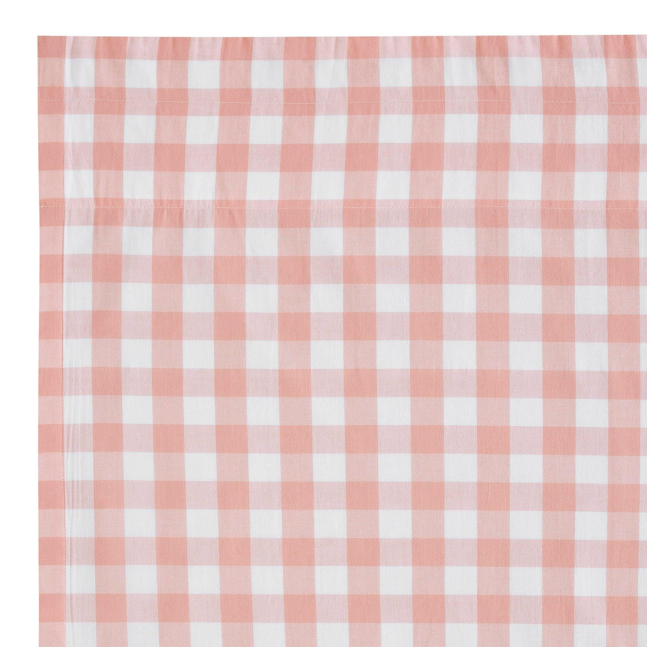 Annie Buffalo Coral Check Swag Curtain Set of 2 36x36x16 VHC Brands - The Fox Decor