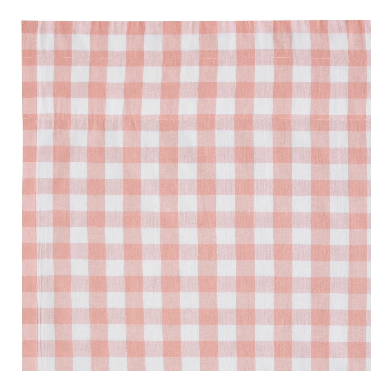 Annie Buffalo Coral Check Valance Curtain 16"x60" VHC Brands - The Fox Decor