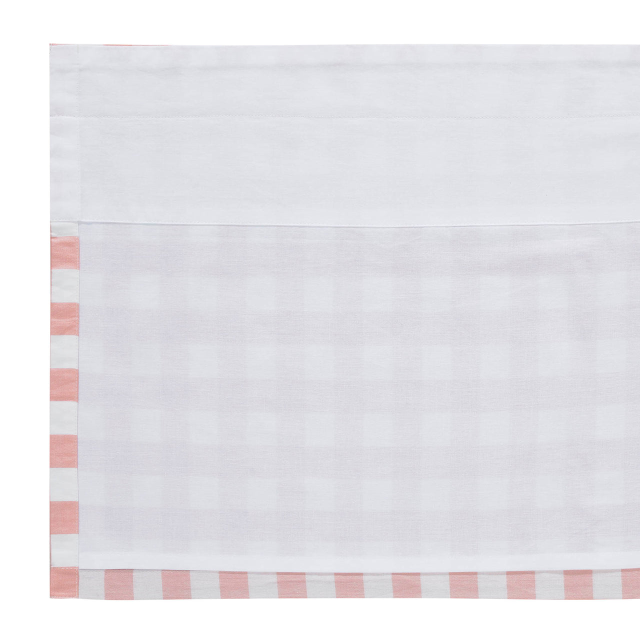 Annie Buffalo Coral Check Valance Curtain 16"x60" VHC Brands - The Fox Decor