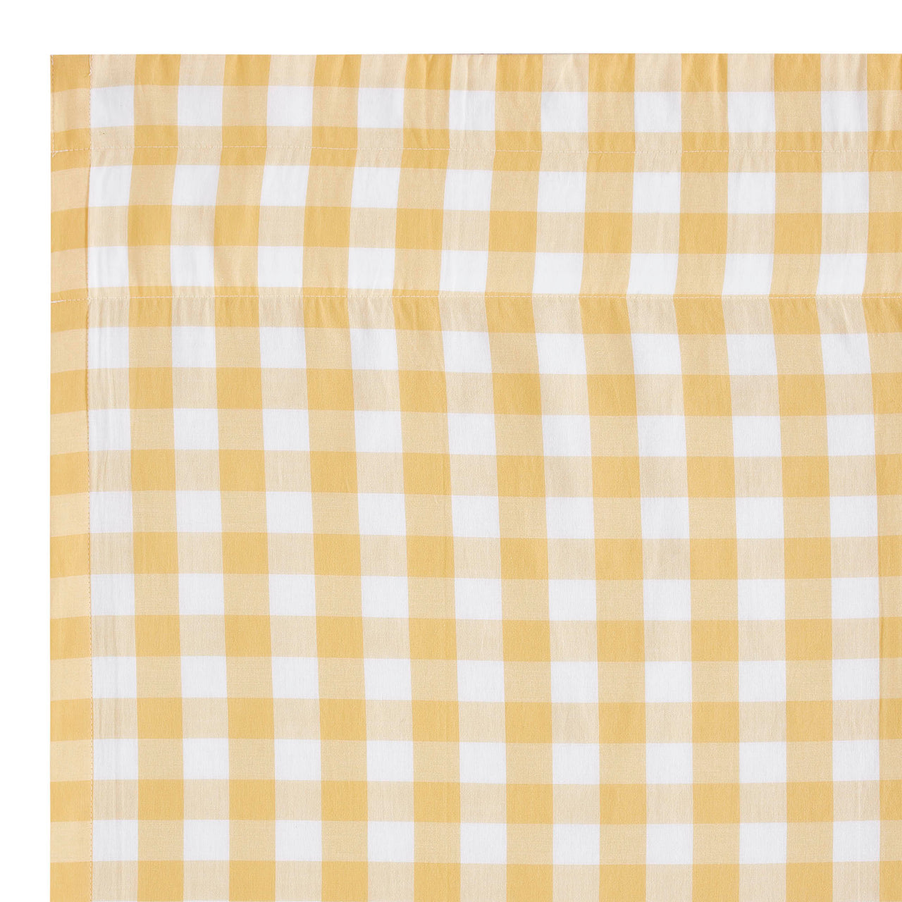 Annie Buffalo Yellow Check Door Panel Curtain 72"x40" VHC Brands - The Fox Decor