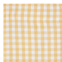 Annie Buffalo Yellow Check Swag Curtain Set of 2 36x36x16 VHC Brands - The Fox Decor