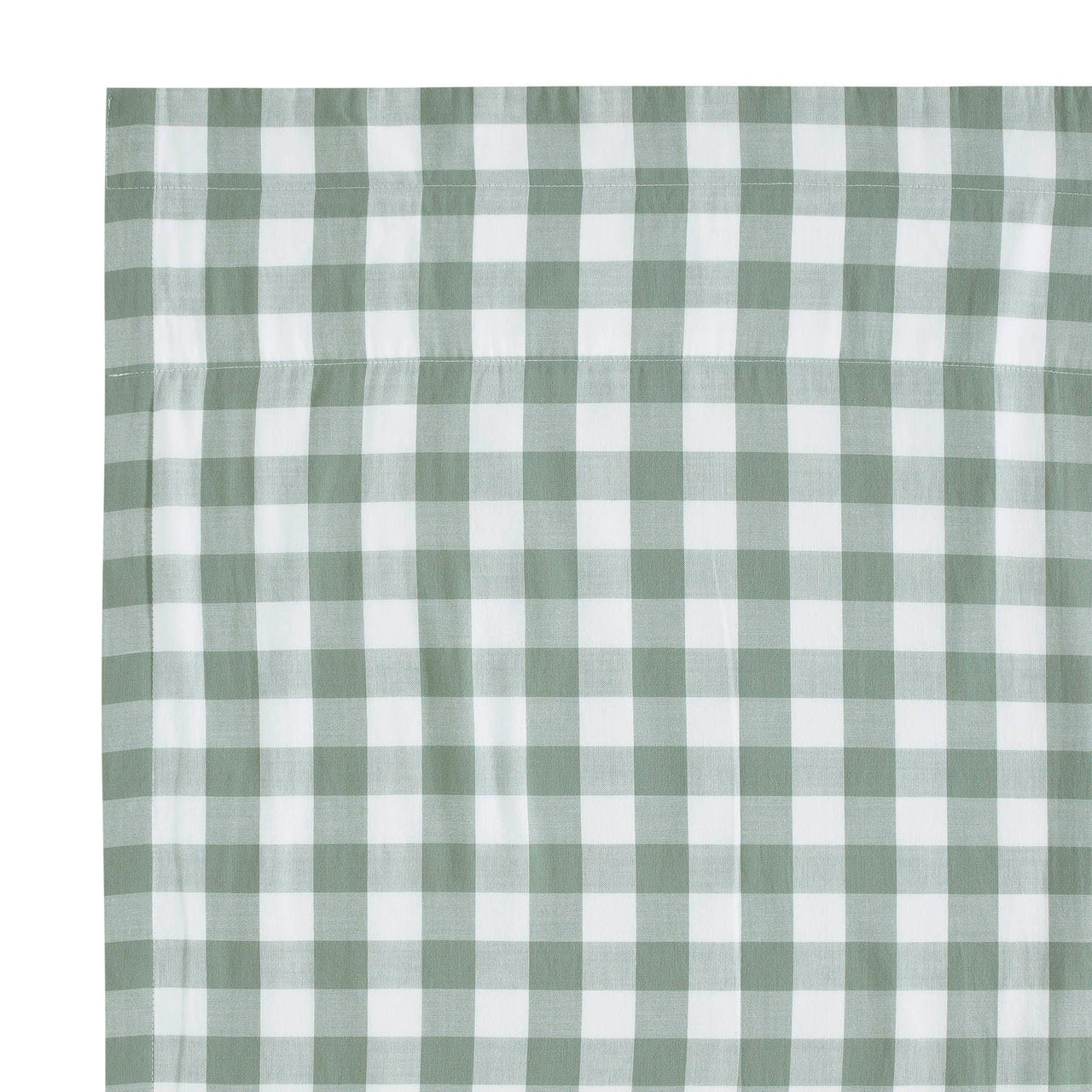 Annie Buffalo Green Check Swag Curtain Set of 2 36x36x16 VHC Brands - The Fox Decor