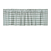 Annie Buffalo Green Check Valance Curtain 16