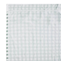 Annie Buffalo Green Check Ruffled Shower Curtain 72x72 VHC Brands - The Fox Decor