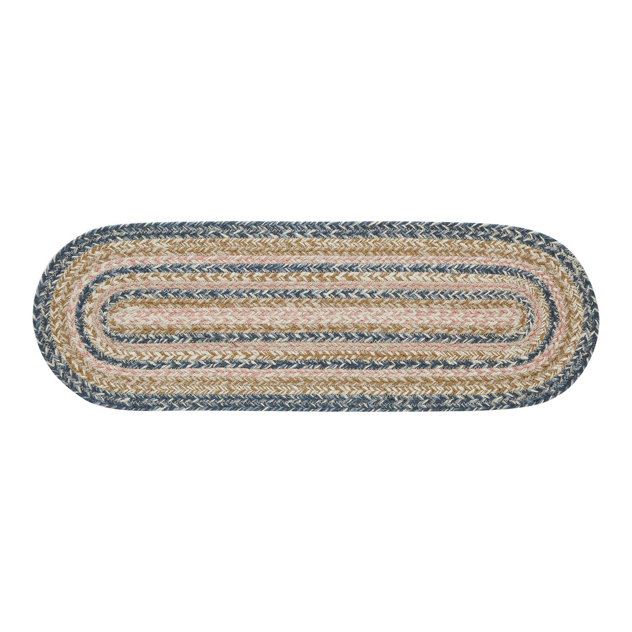 Kaila Oval Jute Braided Table Runner 8"x24" VHC Brands - The Fox Decor