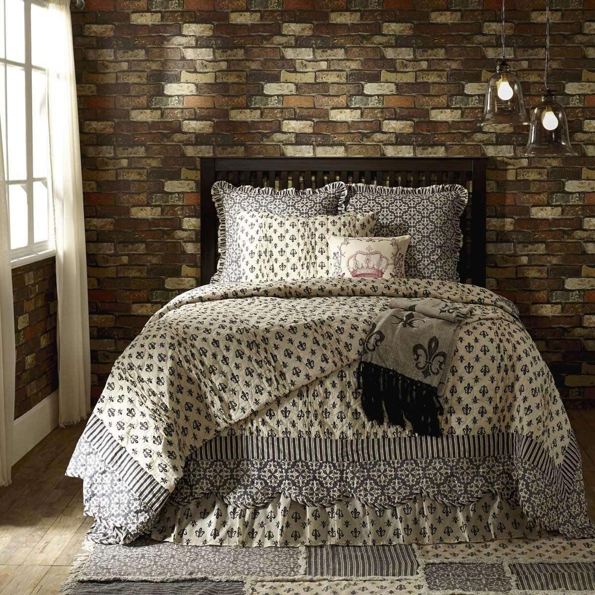 Elysee King Quilt 105Wx95L VHC Brands - The Fox Decor