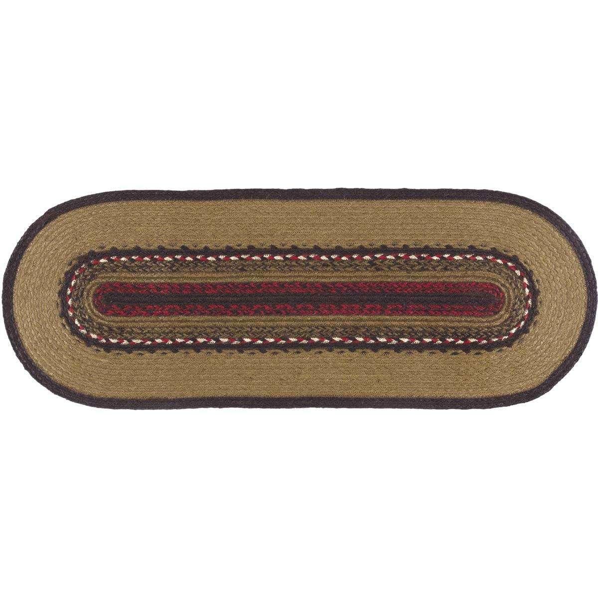 Landon Stencil Stars Jute Braided Table Runner - The Fox Decor