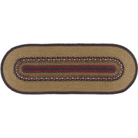 Landon Stencil Stars Jute Braided Table Runner - The Fox Decor