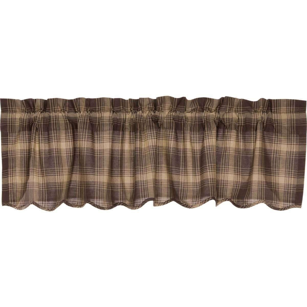 Dawson Star Scalloped Valance Curtain 16x60 - The Fox Decor