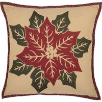 National Quilt Museum Poinsettia Block Pillow 18
