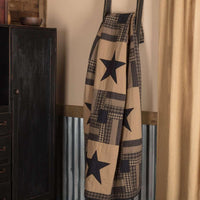Black Check Star Quilted Throw 60x50 VHC Brands - The Fox Decor