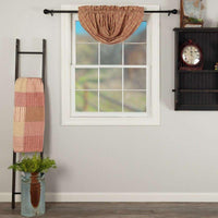 Sawyer Mill Red Plaid Balloon Valance Curtain VHC Brands - The Fox Decor