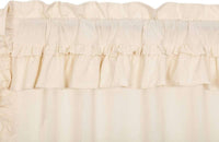 Muslin Ruffled Unbleached Natural Swag Curtain Set of 2 36x36x16 VHC Brands - The Fox Decor