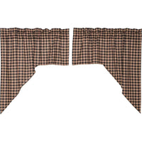 Bingham Star Swag Plaid Set of 2 36x36x16 - The Fox Decor