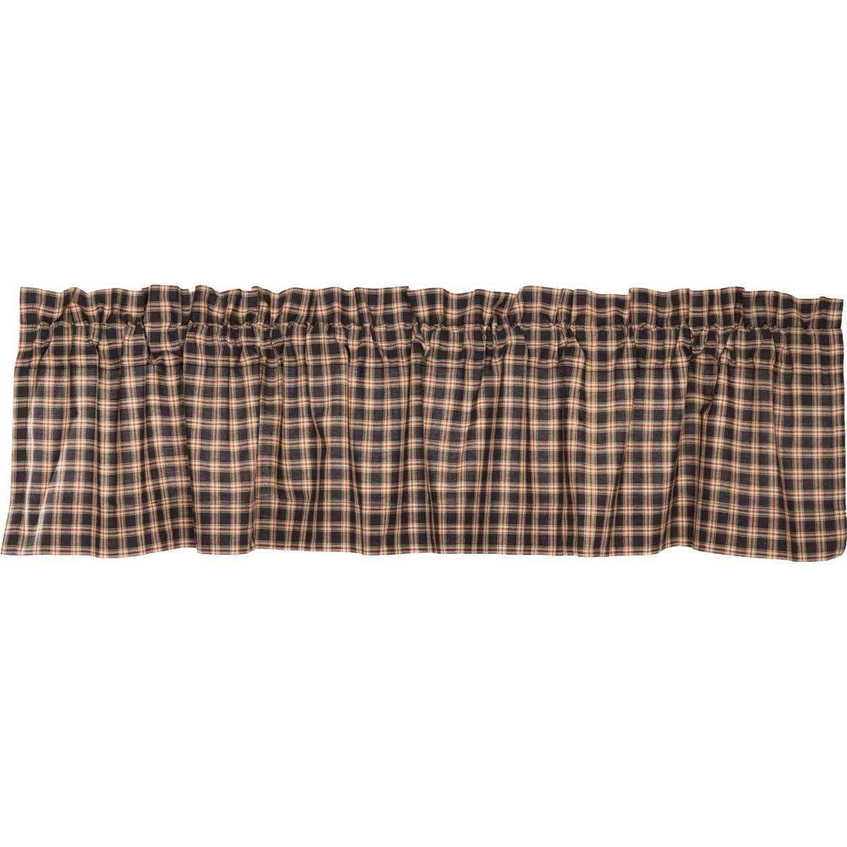 Bingham Star Valance Curtain Plaid 16x72 - The Fox Decor