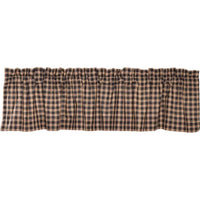 Bingham Star Valance Curtain Plaid 16x72 - The Fox Decor