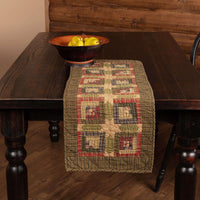 Tea Cabin Table Runner Quilted 13x36 VHC Brands - The Fox Decor