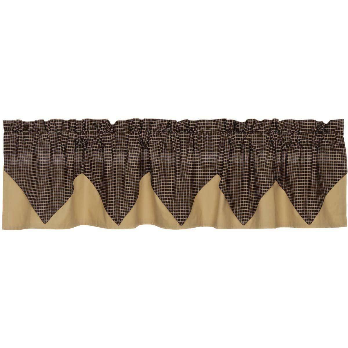 Kettle Grove Plaid Valance Curtain Curtain Layered 16x72 - The Fox Decor
