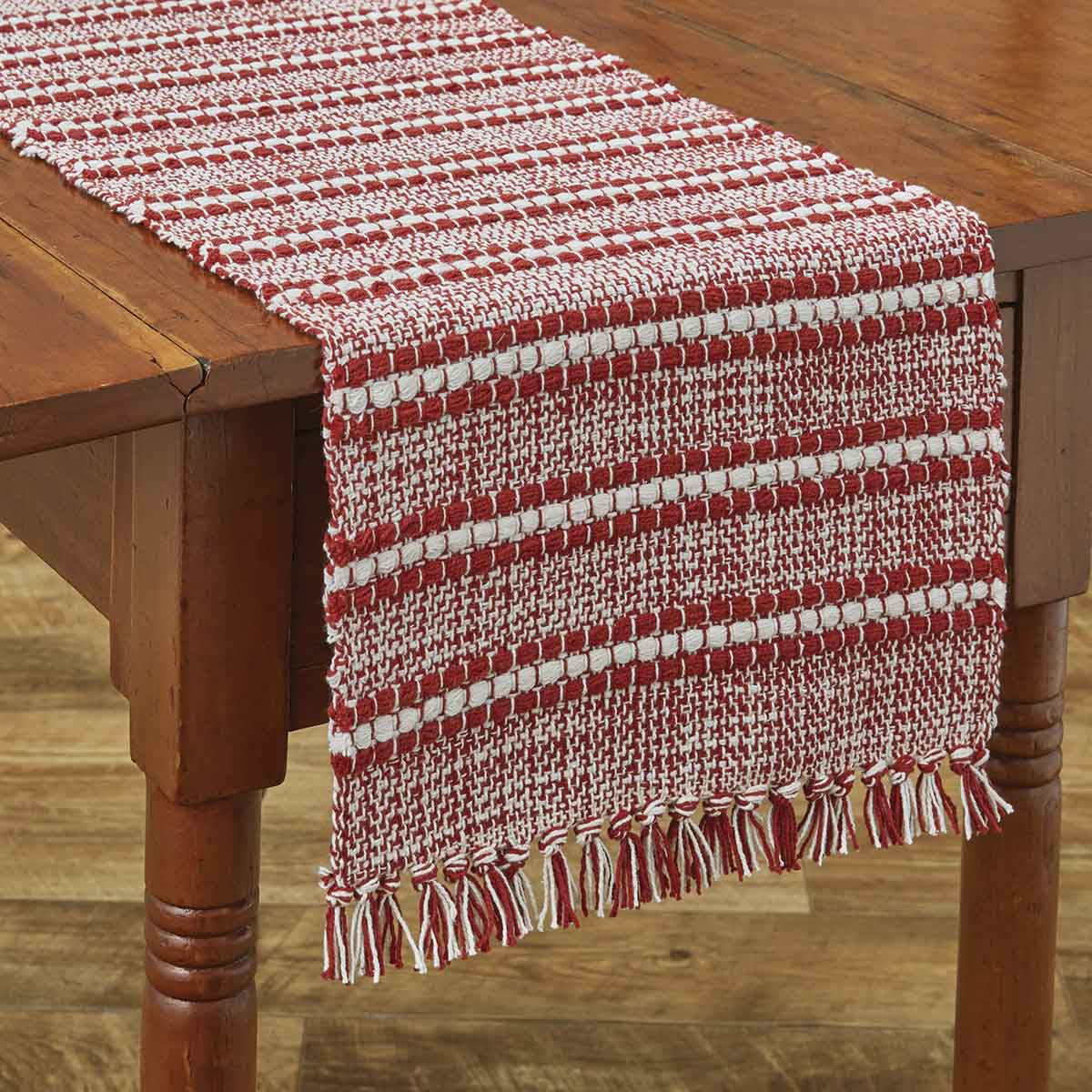 Peppermint Stripe Table Runner - 36"L Park Designs - The Fox Decor