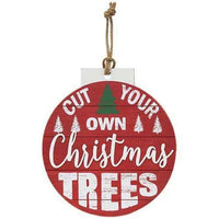 Thumbnail for Cut Your Own Christmas Trees Bulb Sign - The Fox Decor