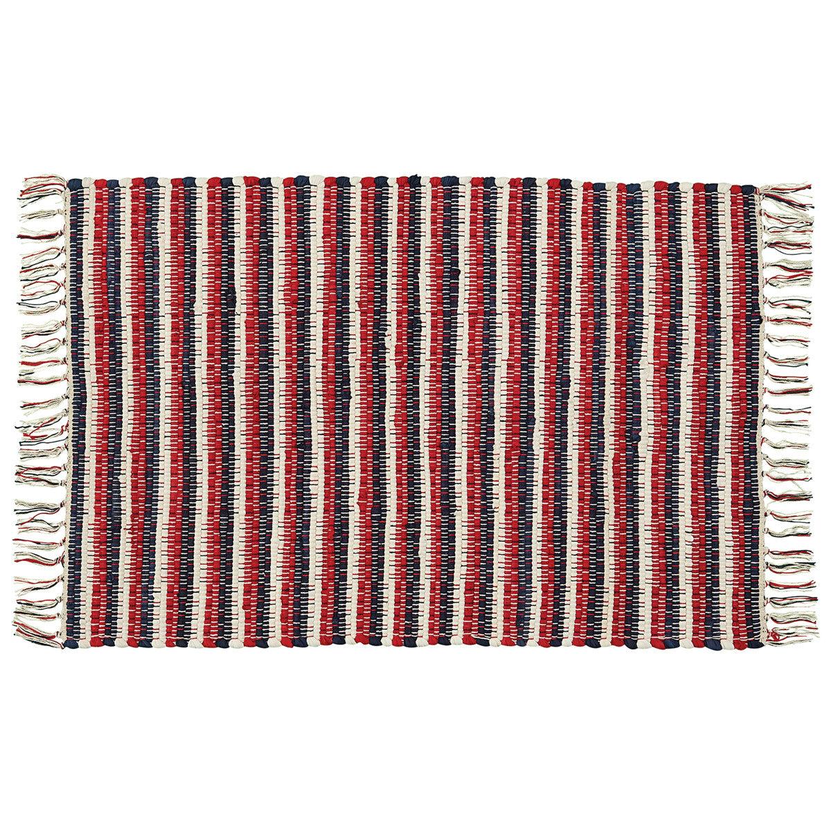 Stars & Stripes Rag Rugs - Park Designs - The Fox Decor