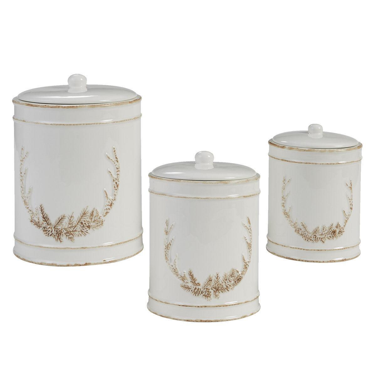 Antler Canister Set of 3 Park Designs - The Fox Decor