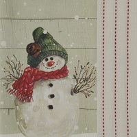 Farmhouse Snowman Let It Snow Dishtowels - Set of 2 Park Designs - The Fox Decor