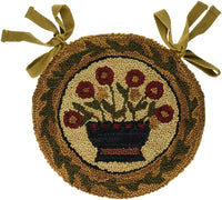 Flower Basket Hooked Chair Pad Park Designs - The Fox Decor