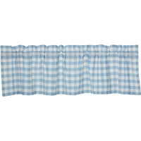 Annie Buffalo Blue Check Valance 16x60 VHC Brands - The Fox Decor