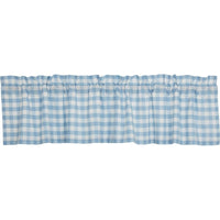Annie Buffalo Blue Check Valance 16x72 VHC Brands - The Fox Decor
