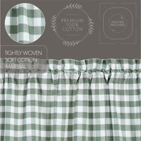 Annie Buffalo Green Check Valance Curtain 16