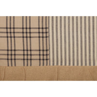 Sawyer Mill Patchwork Valance Curtains Blue, Charcoal, Red - The Fox Decor