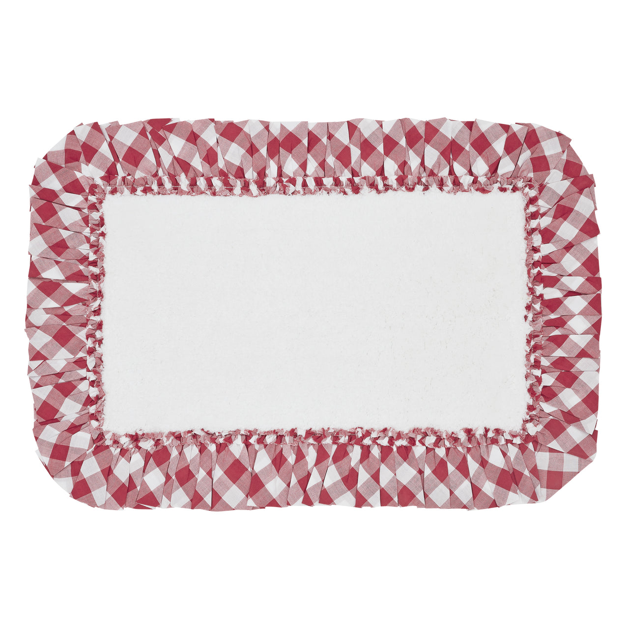 Annie Buffalo Red Check Bathmat 20" x 30" VHC Brands - The Fox Decor
