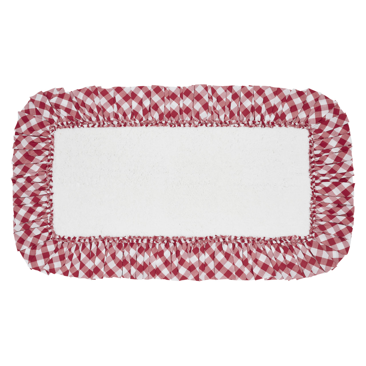 Annie Buffalo Red Check Bathmat 27" x 48" VHC Brands - The Fox Decor